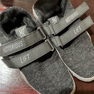 Notorious Lifts, Sumo Soles Gen 2, Size 44/10.5 Gray. Like new.